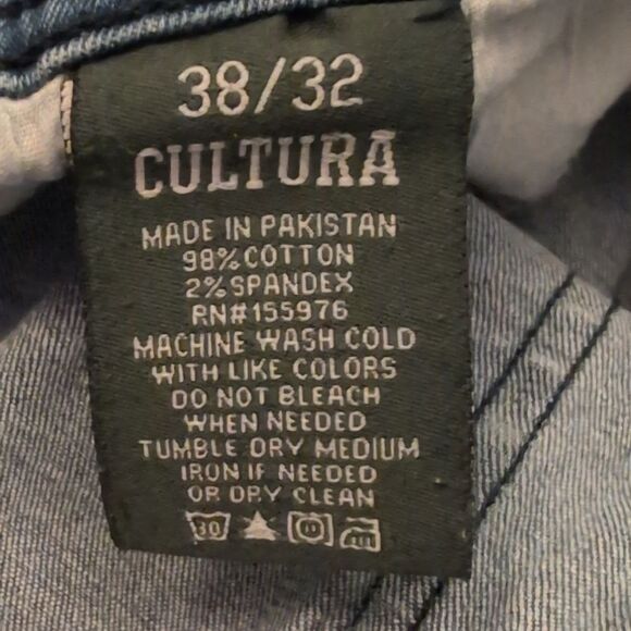 Cultura‎ men's denim skinny jeans size 38/32 - Picture 2 of 8